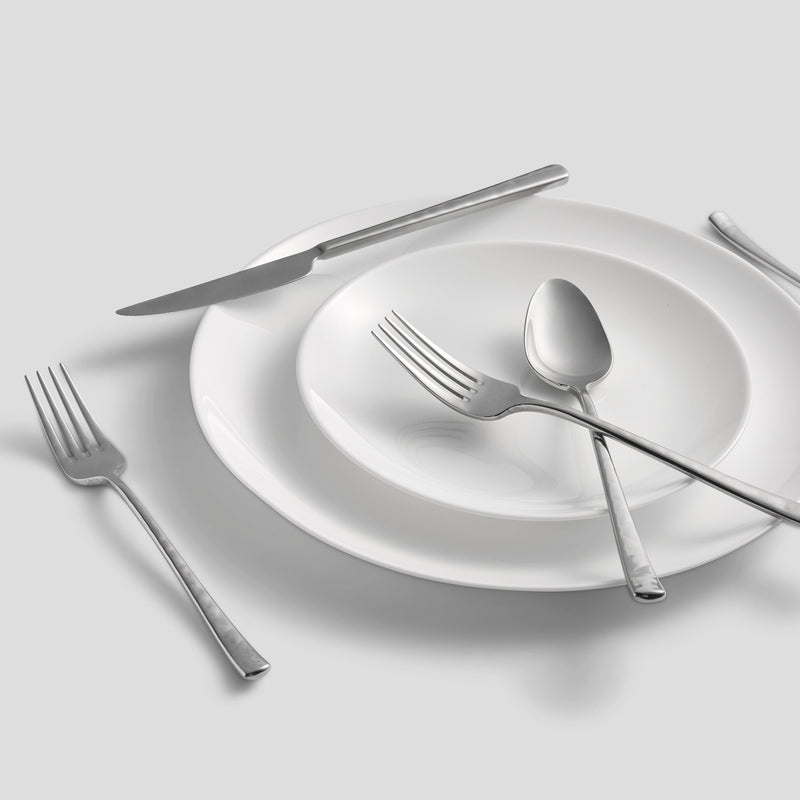 Almada Mirror Textured 20-Piece Flatware Set, Service for 4