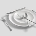 Almada Mirror Textured 20-Piece Flatware Set, Service for 4