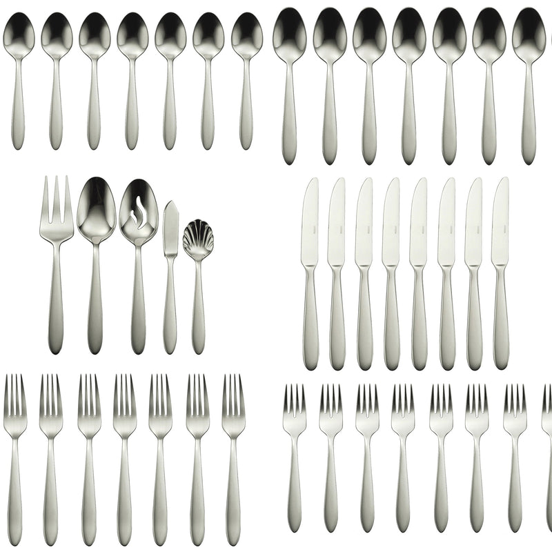 Mooncrest 45 Piece Everyday Flatware Set, Service for 8
