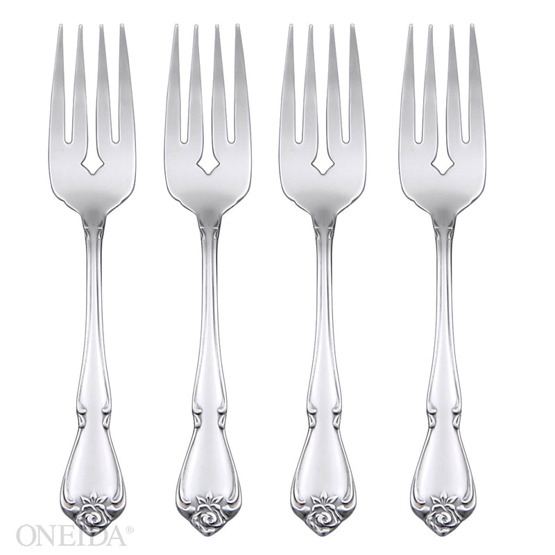 True Rose Everyday Flatware Salad Forks, Set Of 4