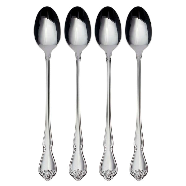 True Rose Everyday Flatware Tall Drink Spoons, Set Of 4 – Lenox