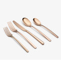 Beacon Copper Mirror 20-Piece Flatware Set, Service for 4