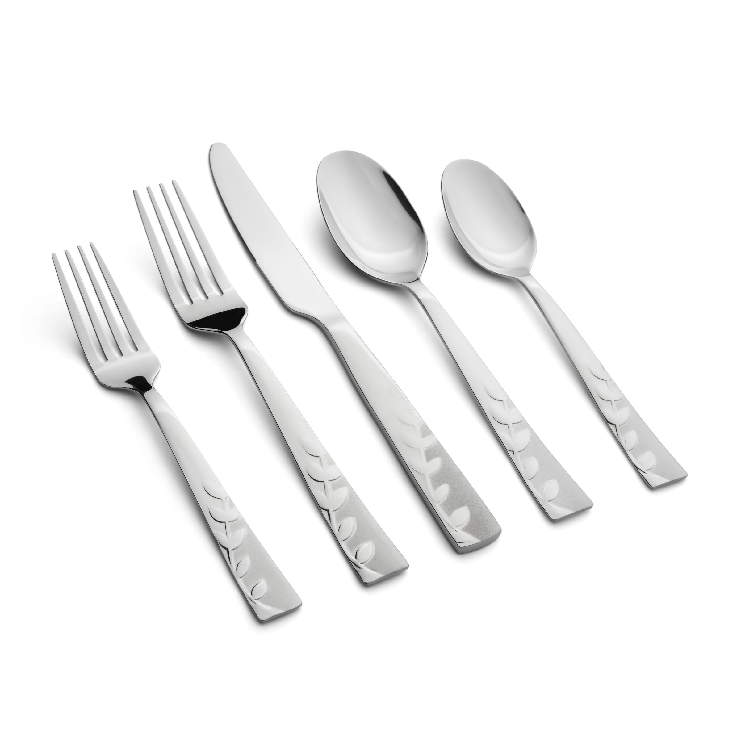 thumbnail image 2 of Gold Standard Night Blossom Stainless Flatware – Choose Your Pieces (Used, Free Shipping) 2 of 4