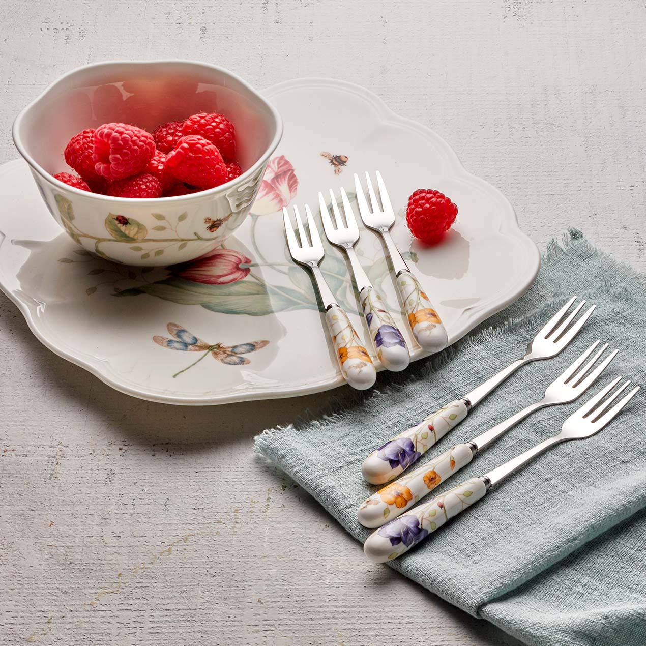 Butterfly Meadow Cocktail Forks, Set of 6 – Lenox Corporation