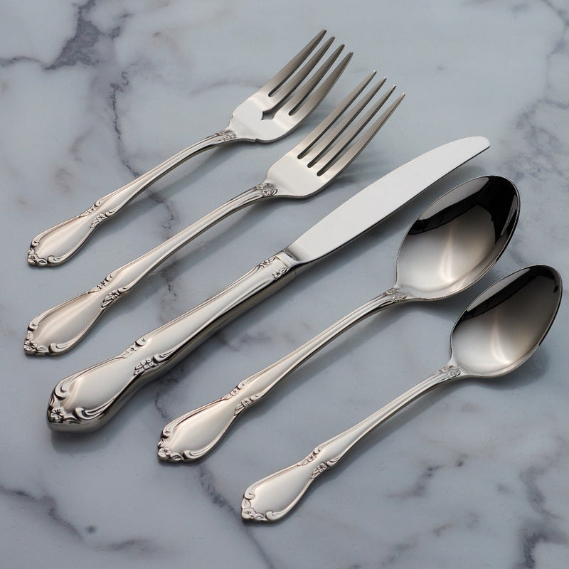 Chateau 5 Piece Fine Flatware Place Setting, Service For 1