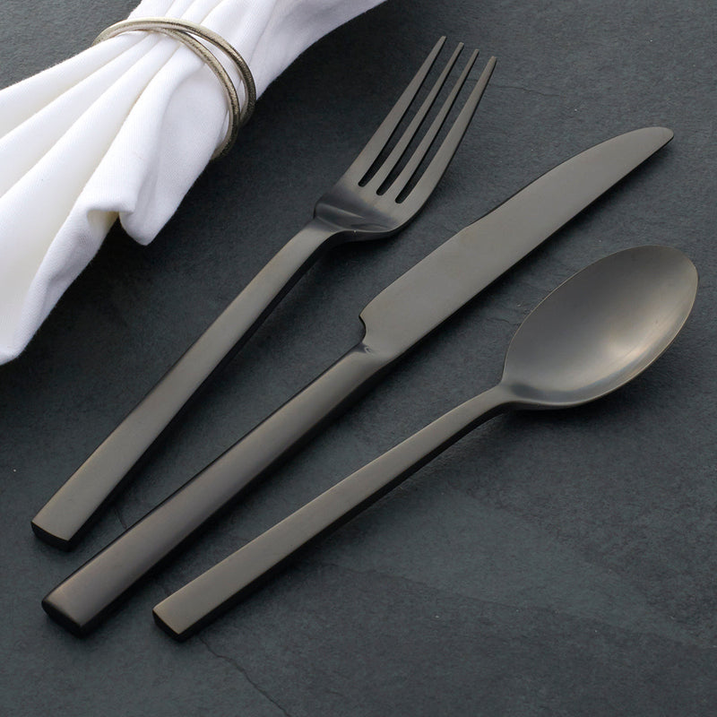 Chief Tableware Chefs Table Midnight Matte 20-Piece Flatware Set – Lenox Corporation