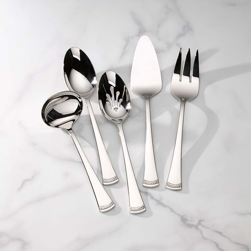LENOX ナイフフォーク　5セット Portola 5 Piece Hostess Set – Lenox Corporation
