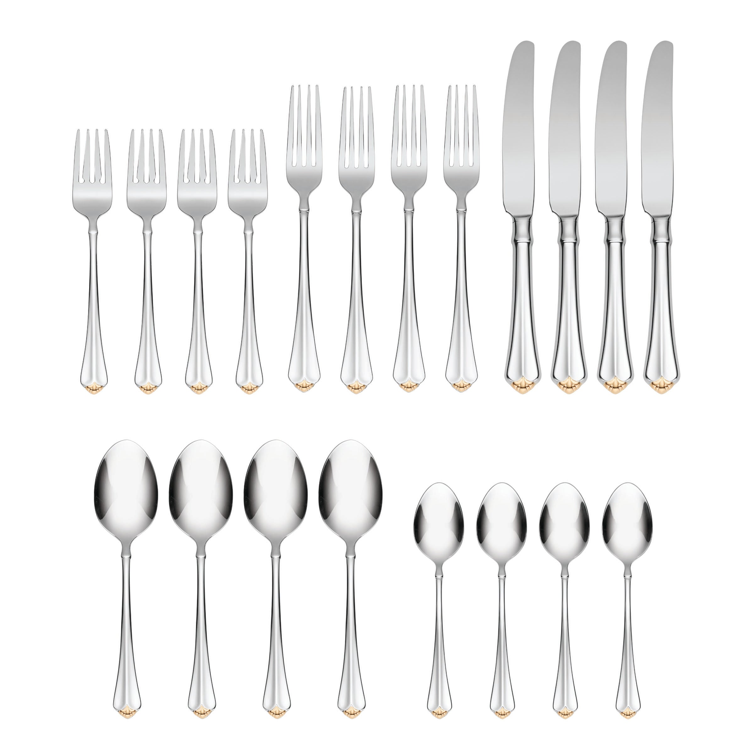 Golden Juilliard 20-Piece Flatware Set – Lenox Corporation