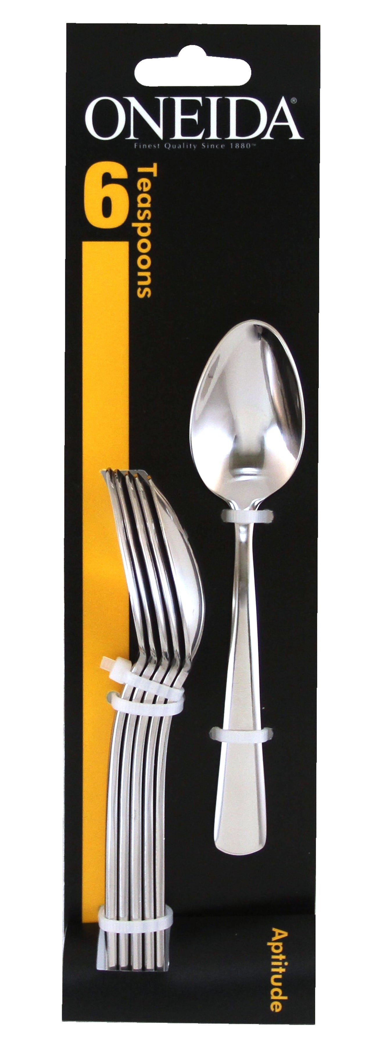 Aptitude Everyday Flatware Teaspoons, Set Of 6