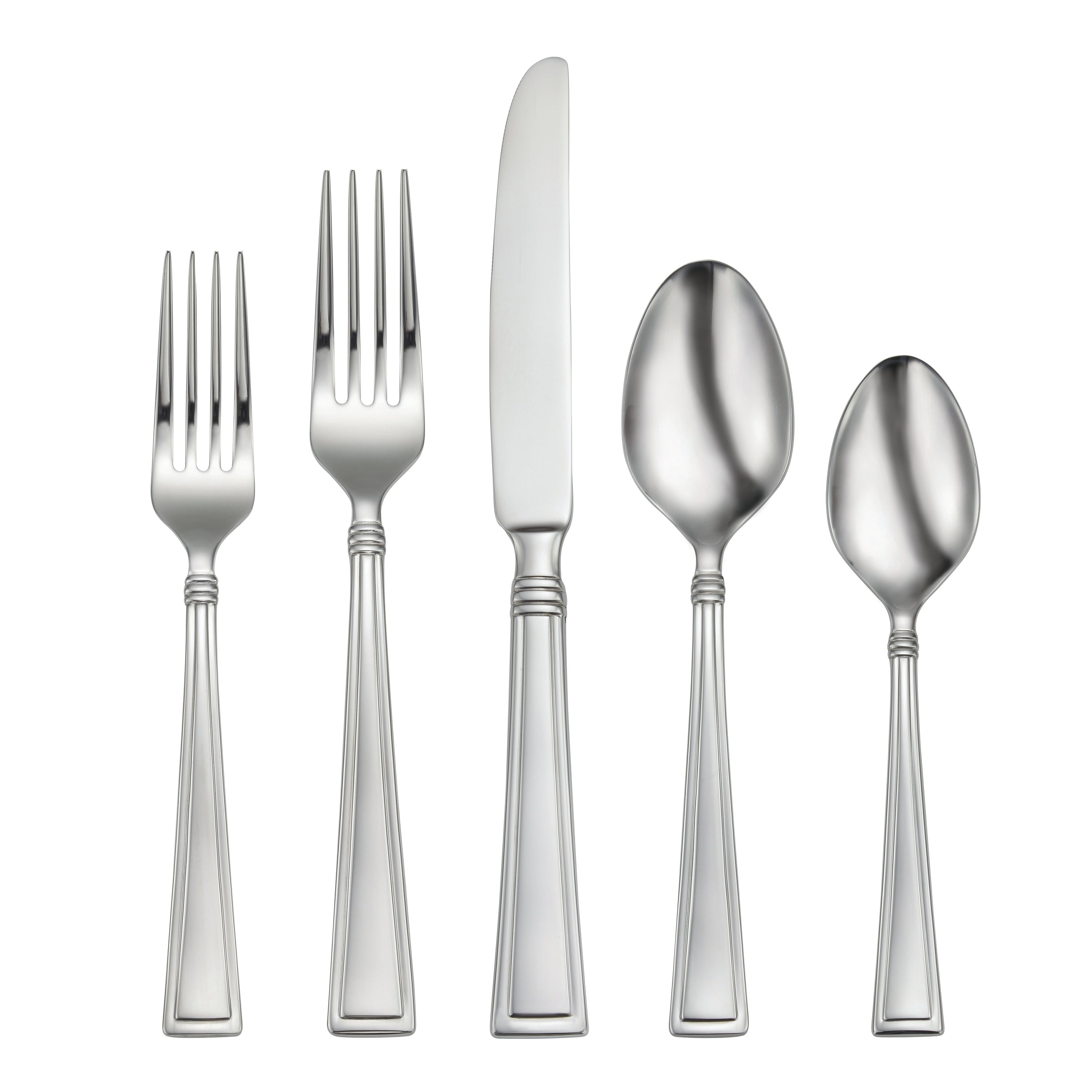 Wordsworth 45 Piece Everyday Flatware Set, Service For 8