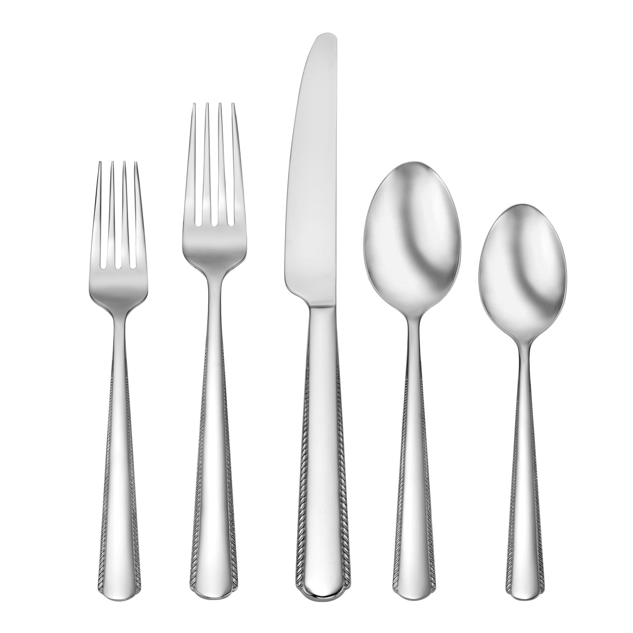 Gable 42 Piece Everyday Flatware Set, Service For 8