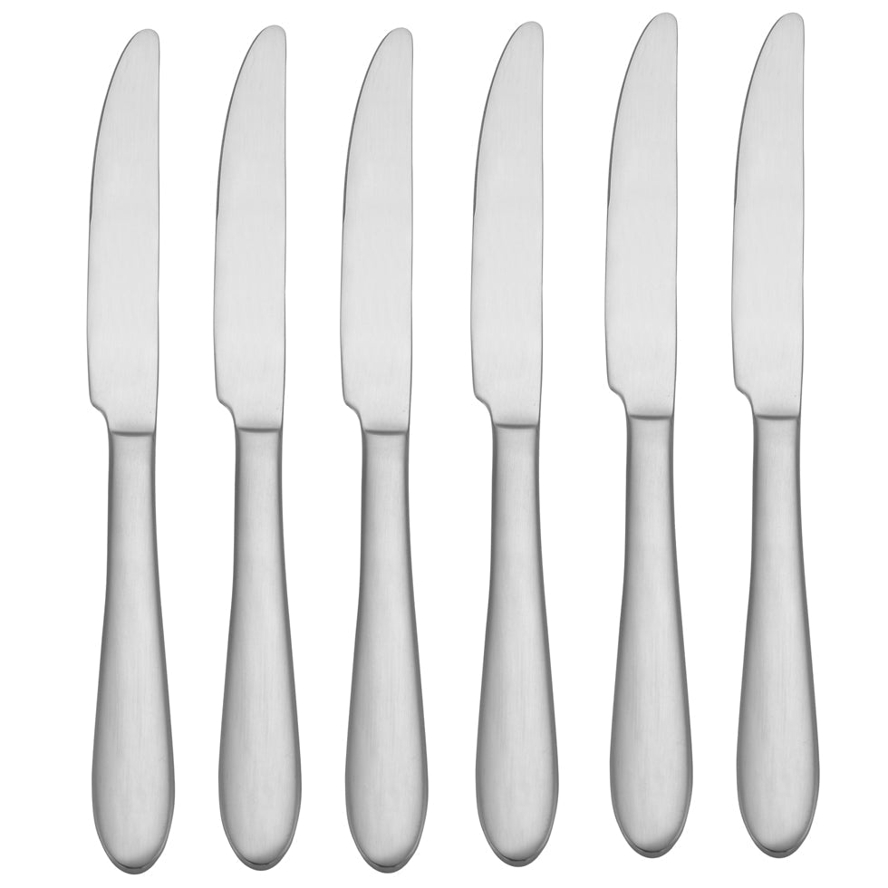 Vale Everyday Flatware Dinner Knives, Set Of 6