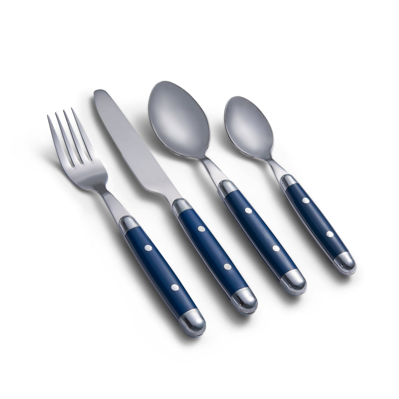 cambridge silversmiths Jubilee Blue 16-Piece Flatware Set