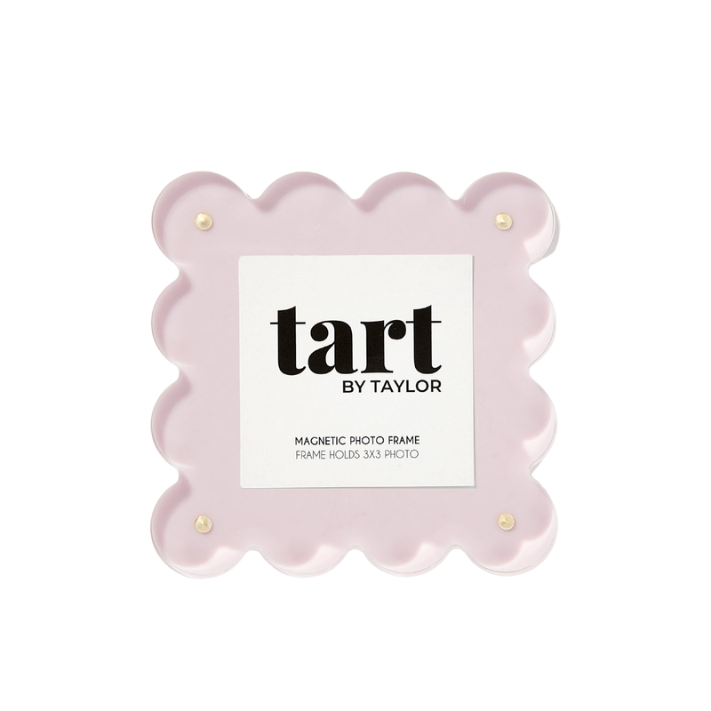 Mini Lavender Scalloped Acrylic Photo Frame