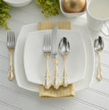 Golden Mandolina 45-Piece Flatware Set