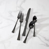 Portola Black Satin 20-Piece Flatware Set