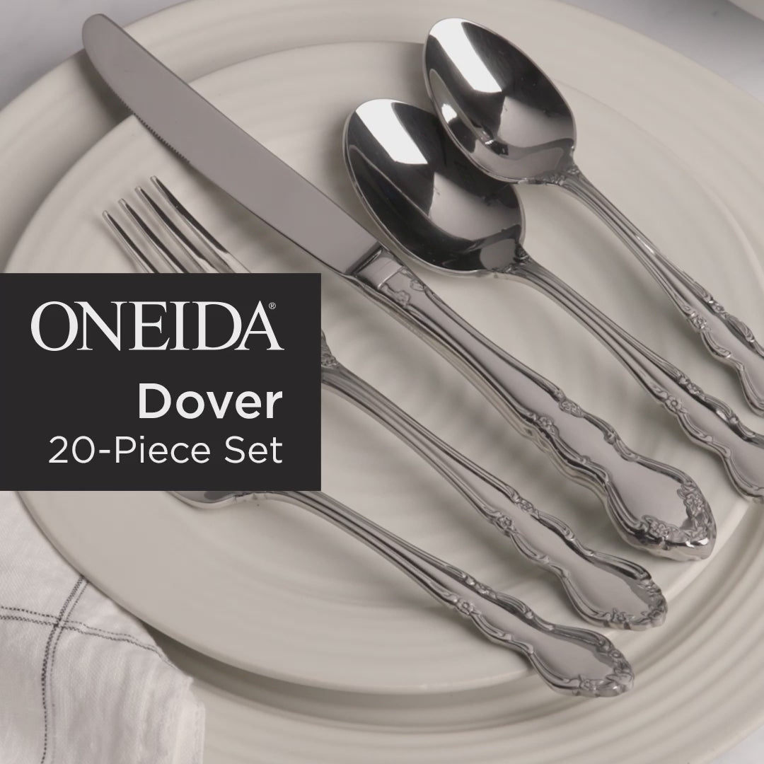 Dover 20 Piece Fine Flatware Set, Service For 4