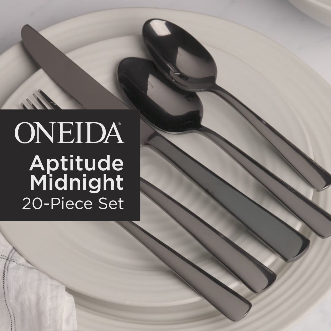 Aptitude Glossy Midnight 20 Piece Set, Service for 4 - Thumbnail 3