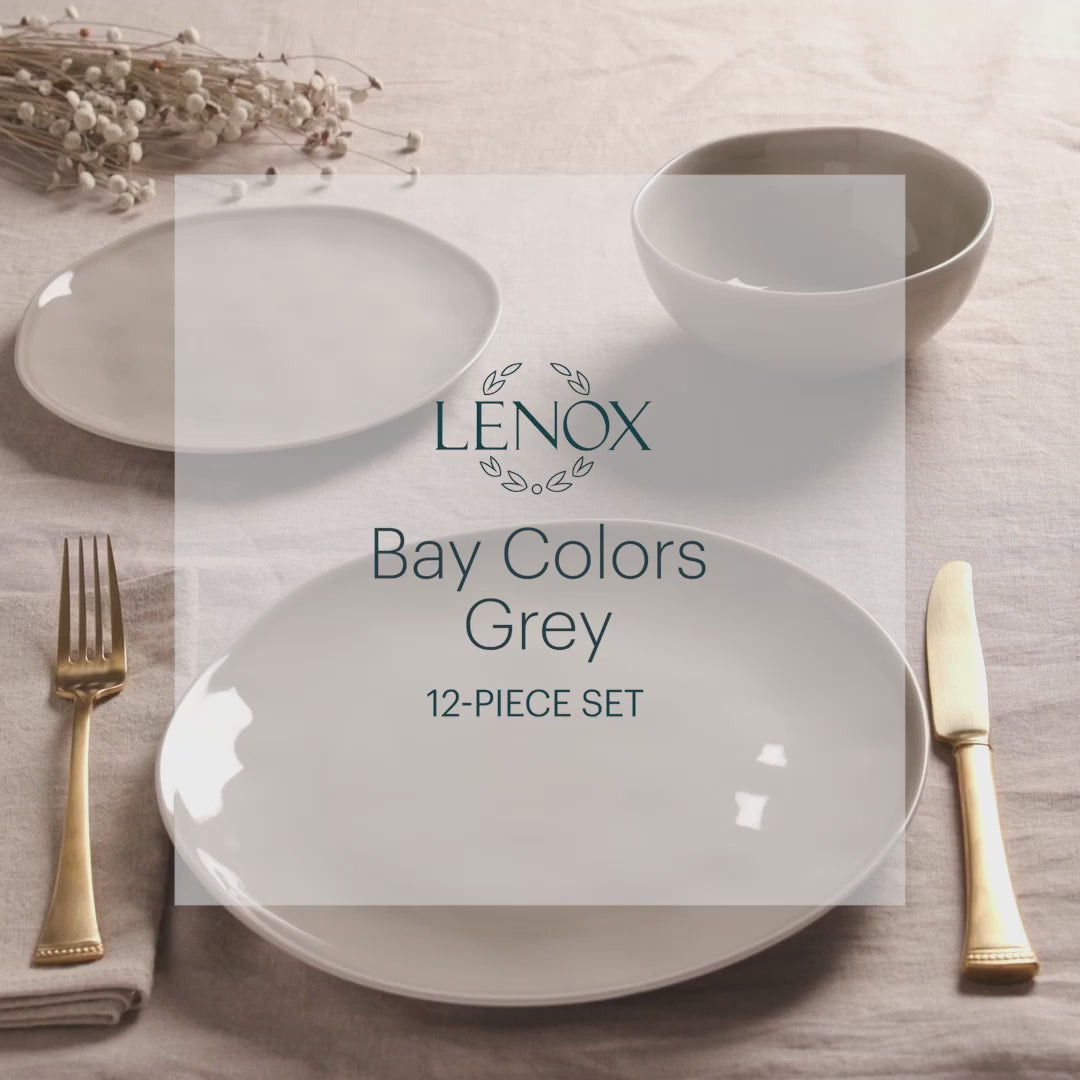 Bay Colors 12-Piece Dinnerware Set - Thumbnail 4