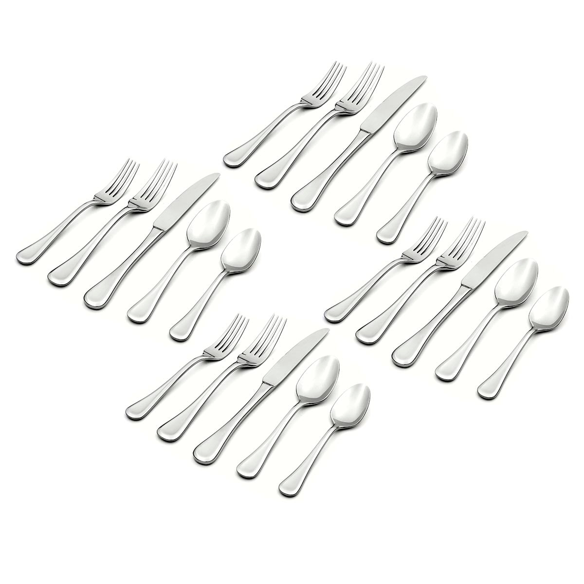 Virage 20 Piece Everyday Flatware Set, Service For 4