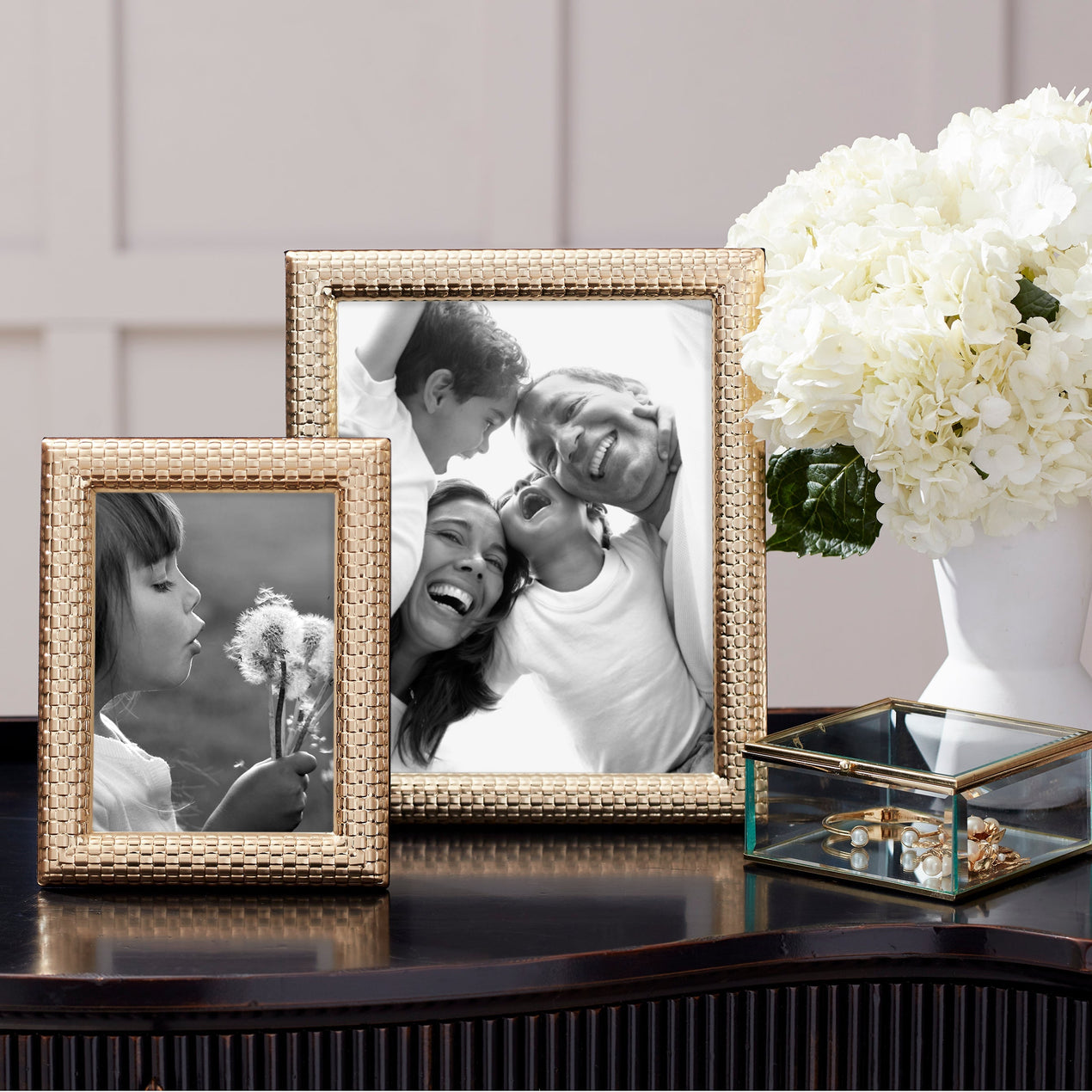 Watchband Satin Gold-Plated Picture Frame, 5