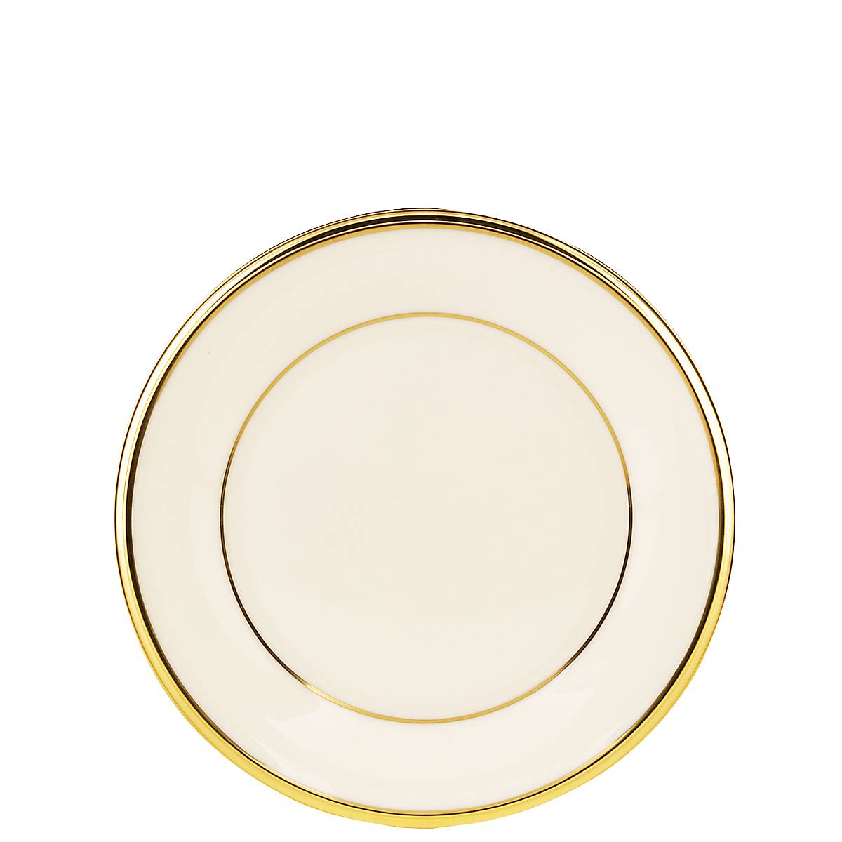 LENOX ETERNAL Dinner Plates Set of 4 Ivory White Gold Trim
