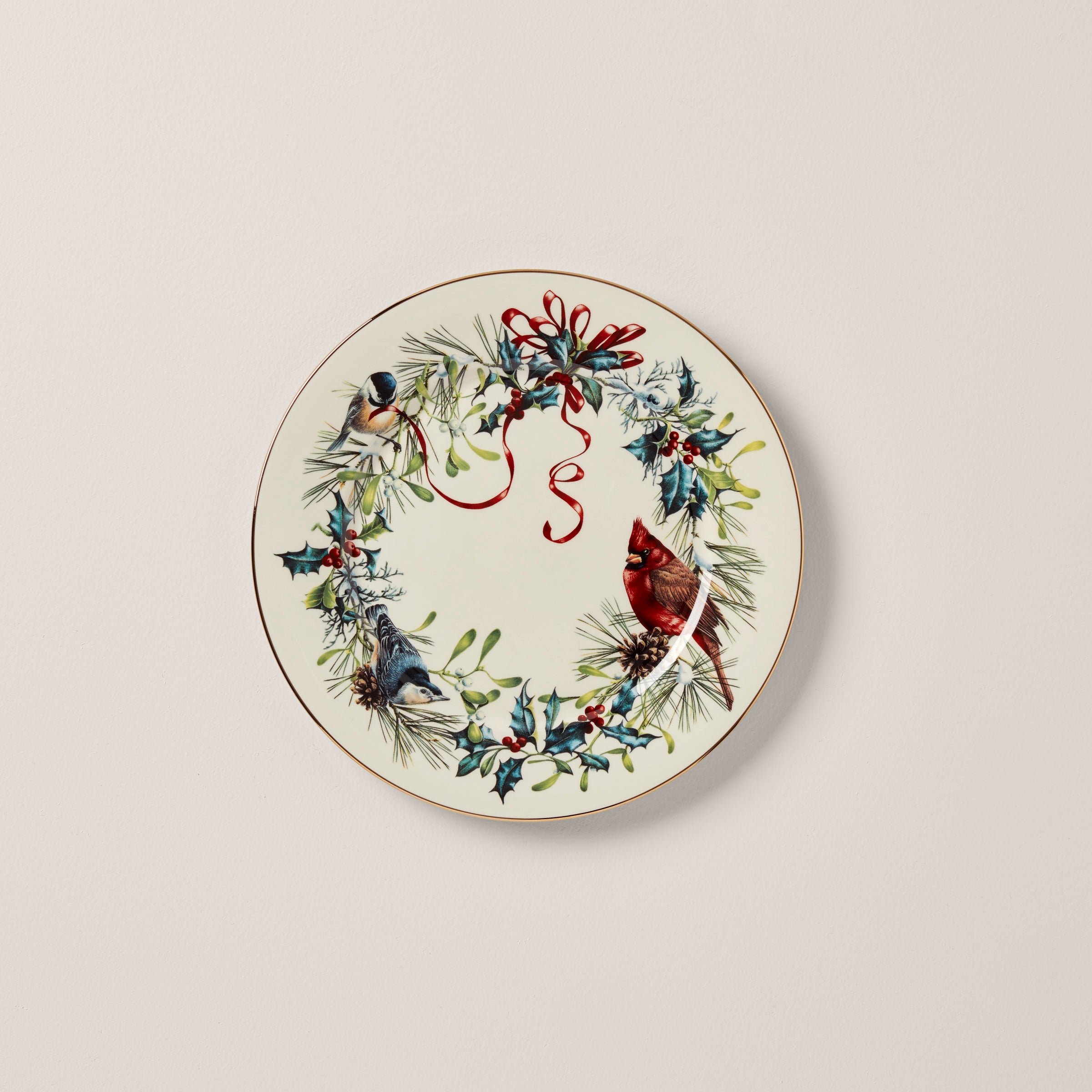 Lenox Weihnachtsschale Mit Kardinal-Motiv – Porzellan-Schale Für Feiertage, Spülmaschinenfest