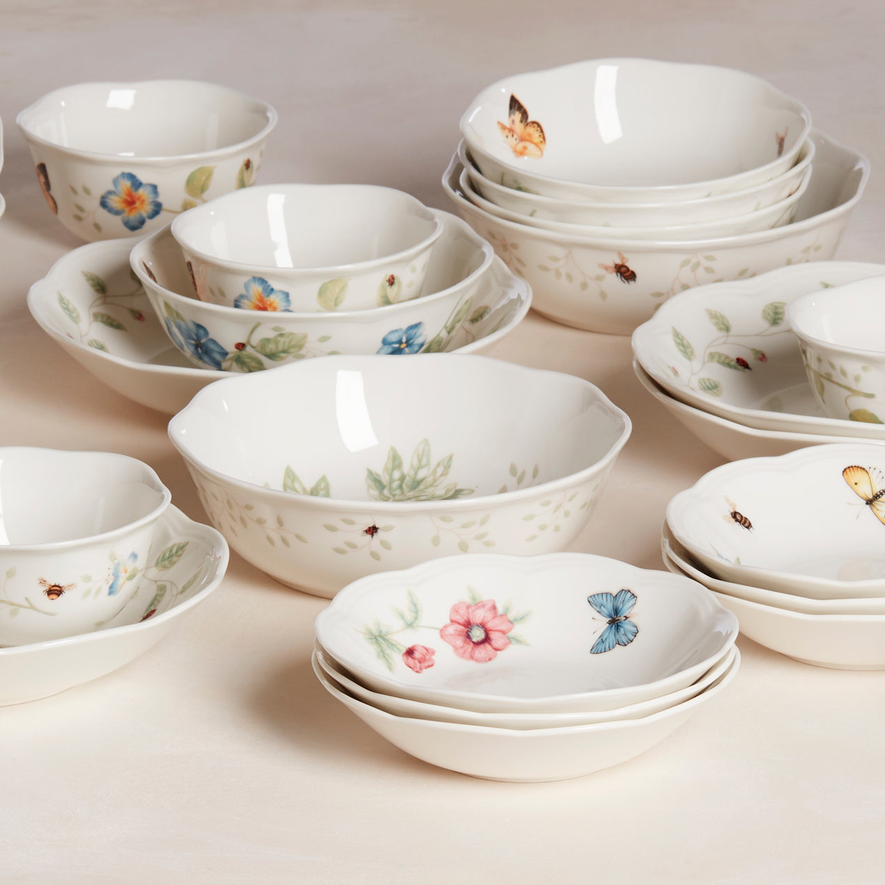 Butterfly Meadow Kitchen 3-Piece Mini Bowl Set – Lenox Corporation