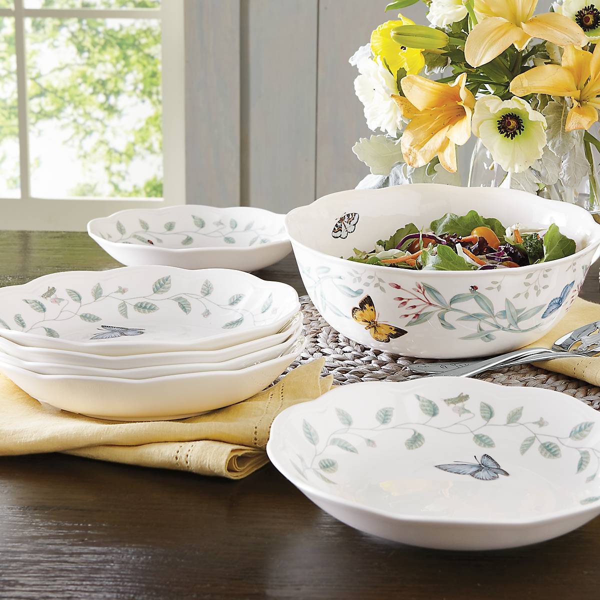 Butterfly Meadow 7-Piece Bowl Set – Lenox Corporation