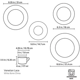 Venetian Lace 5-Piece Place Setting