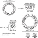 Opal Innocence Carved 4-Piece Place Setting