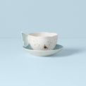 Butterfly Meadow Figural&#174; Blue Cup and Saucer