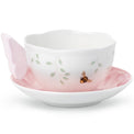 Butterfly Meadow Figural Pink Cup & Saucer