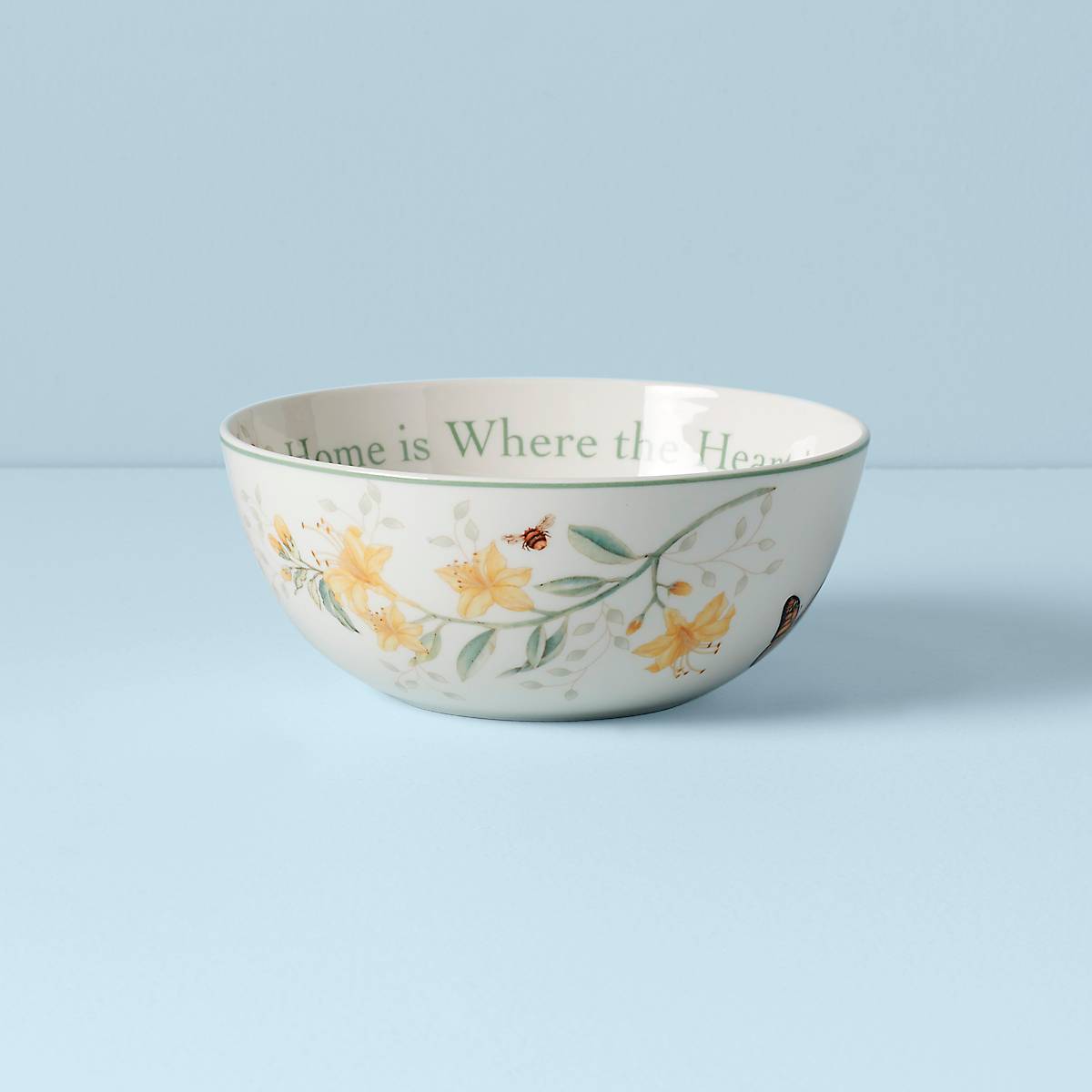 cambridge silversmiths Butterfly Meadow "Home Is Where The Heart Is" Bowl
