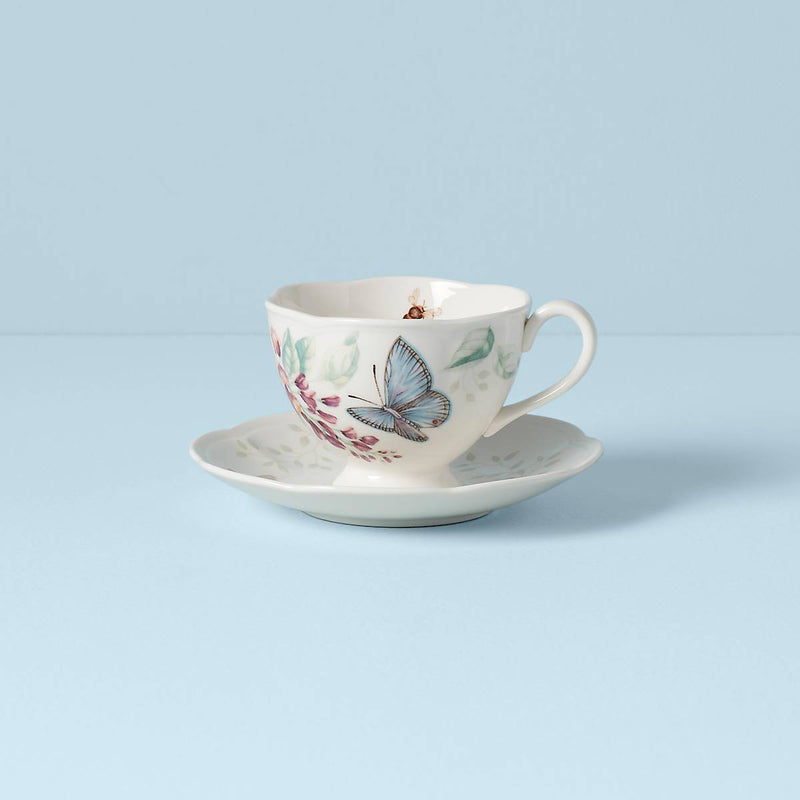 Butterfly Meadow Blue Cup and Saucer