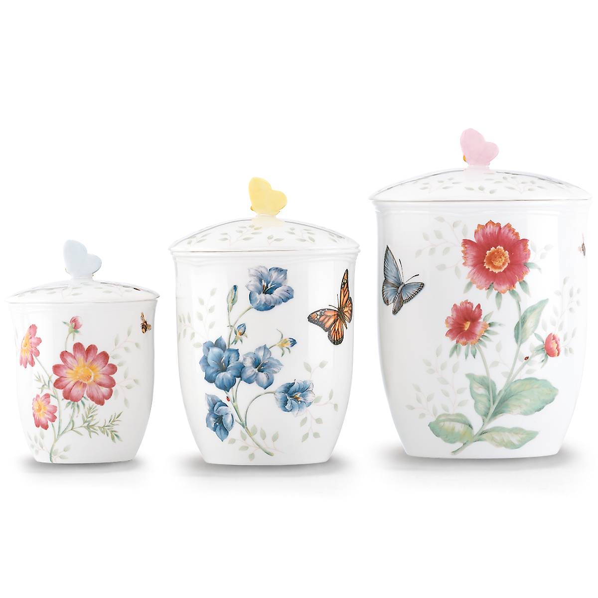 Butterfly Meadow 3 Piece Canister Set Lenox Corporation
