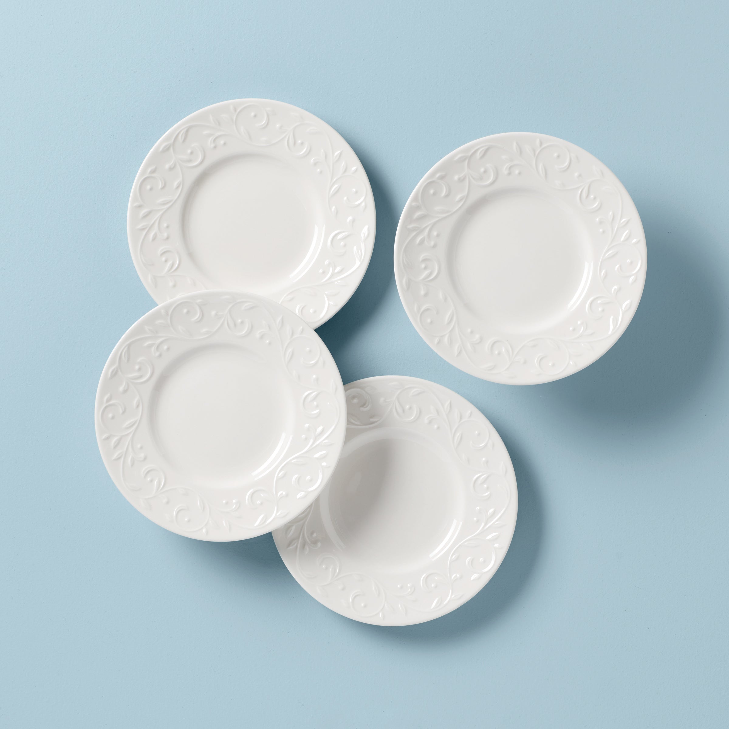 Opal Innocence Carved 4-Piece Plate Set – Lenox Corporation