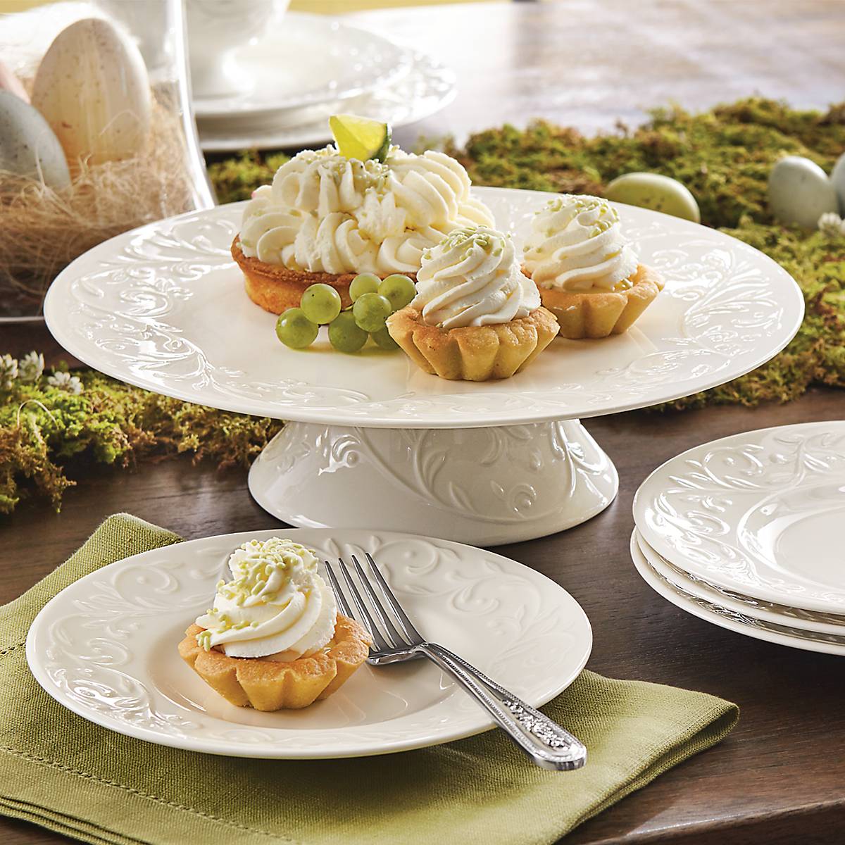 Opal Innocence Carved 4-Piece Plate Set – Lenox Corporation