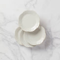 French Perle White 4-Piece Dessert Set