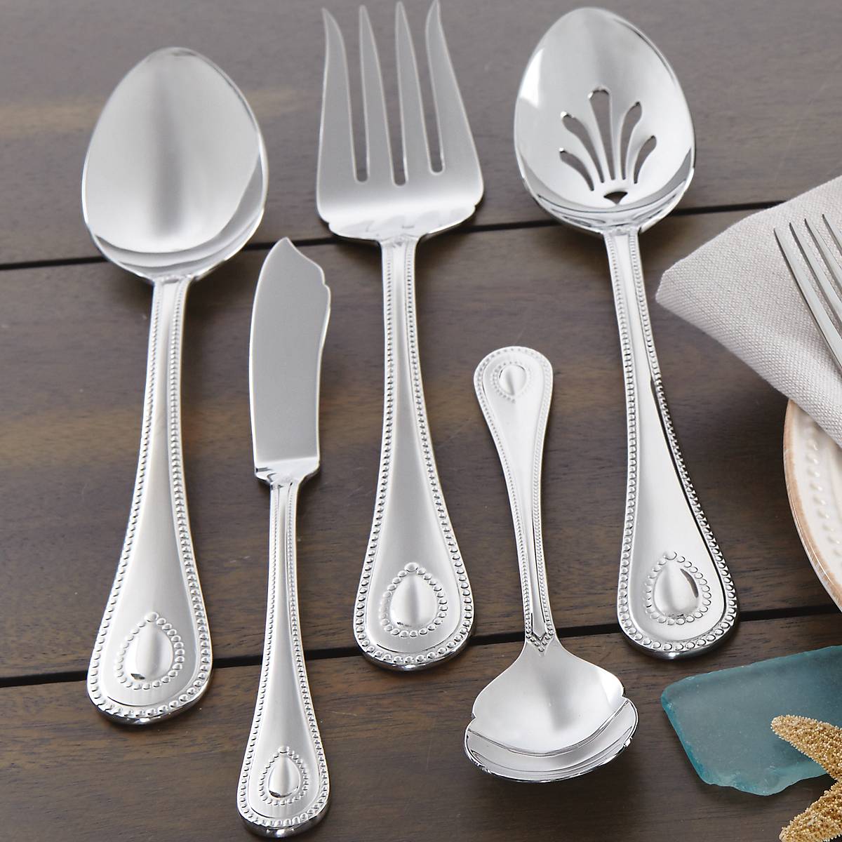 French Perle 65-Piece Flatware Set – Lenox Corporation