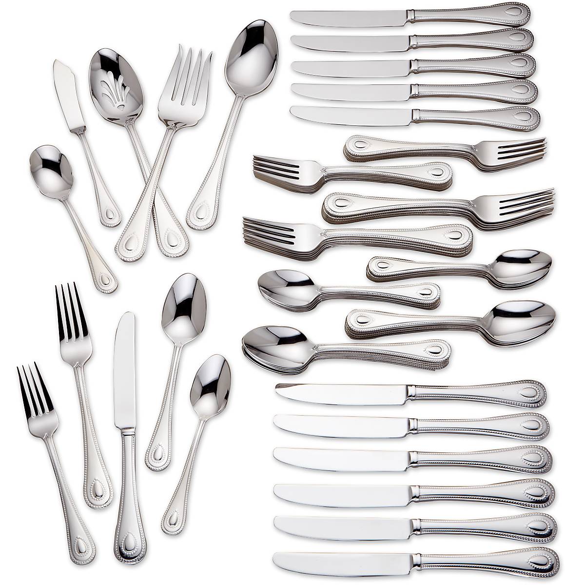 French Perle 65-Piece Flatware Set – Lenox Corporation