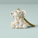 Personalized Baby's 1st Christmas Blue Elephant Ornament