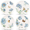 Butterfly Meadow Blue 4-Piece Dessert Plate Set