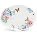 Butterfly Meadow Hydrangea 16" Oval Serving Platter