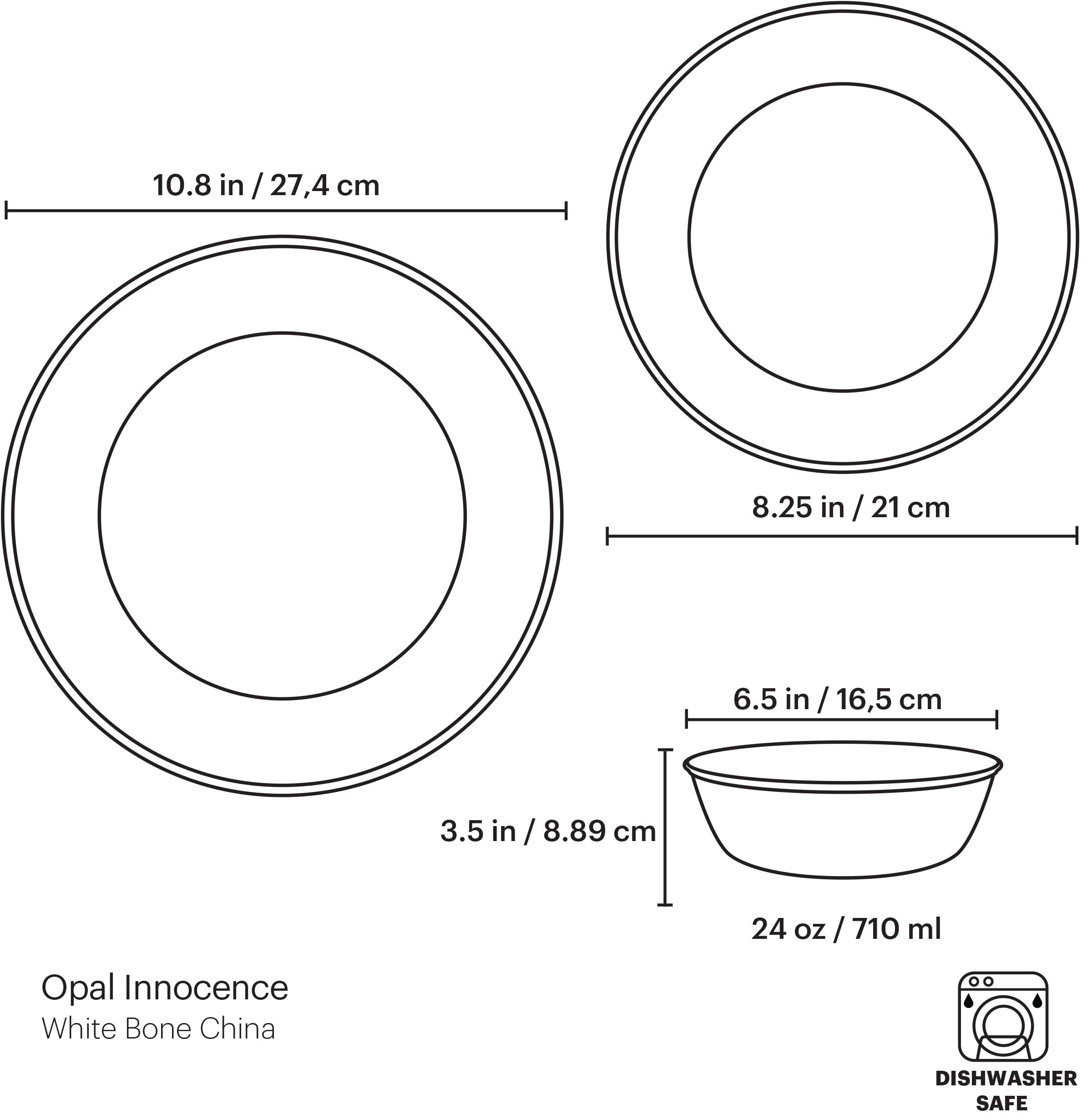 Opal Innocence 3-Piece Place Setting – Lenox Corporation