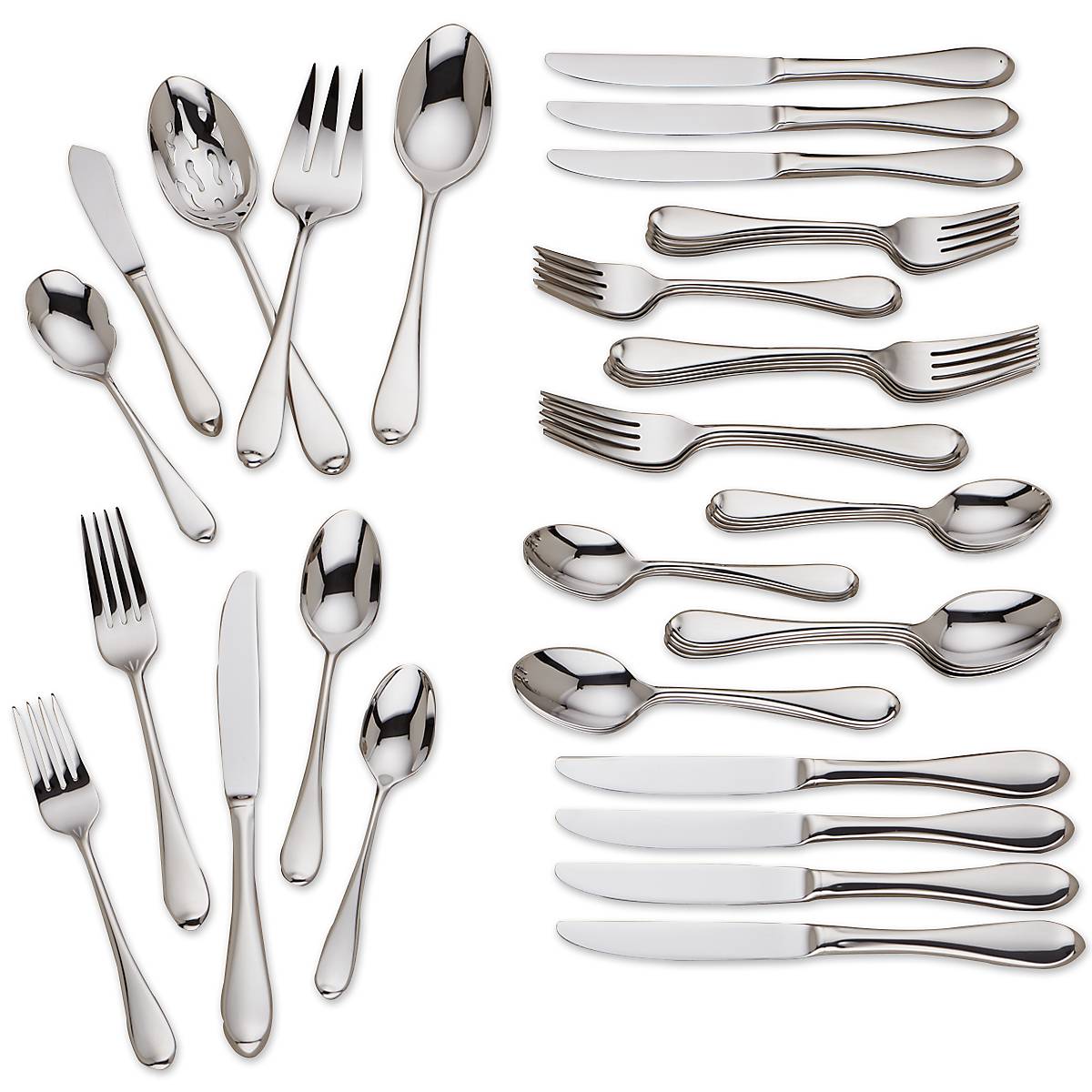 Melon Bud Frosted 45-Piece Flatware Set – Lenox Corporation