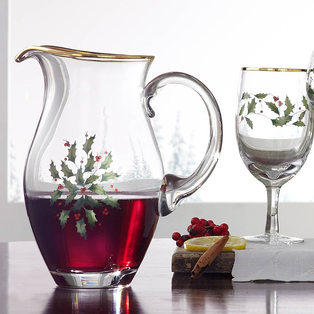 Lenox Holiday 4-Piece Iced Beverage Glass Set