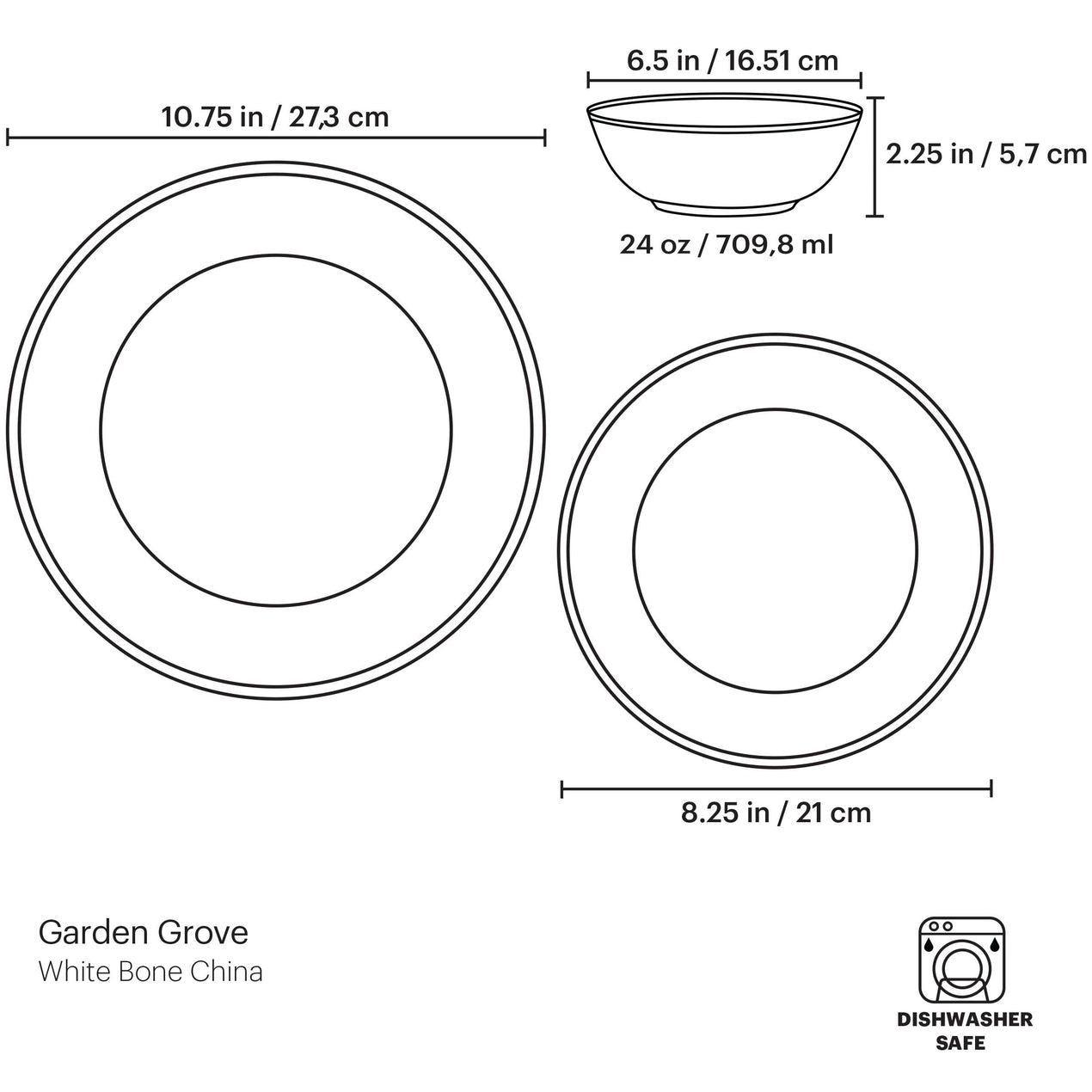 Garden Grove 3-Piece Place Setting