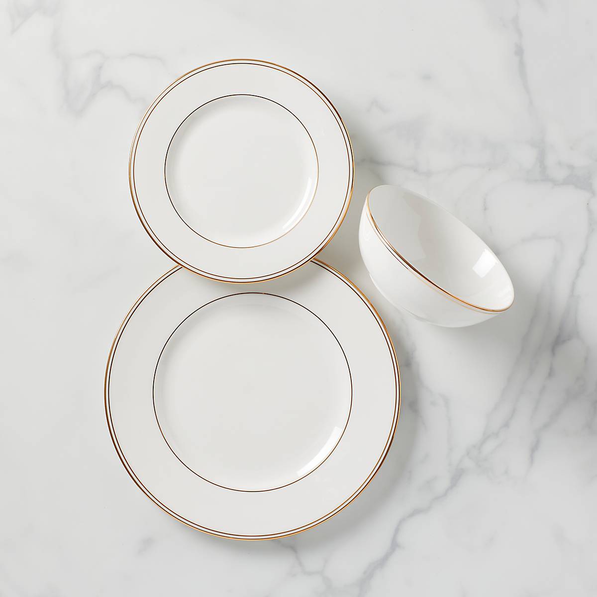 LENOX CONTINENTAL DINING GOLD 皿 約27cm Federal Gold 3-Piece Place Setting – Lenox Corporation