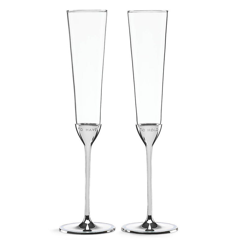 Take The Cake 2-Piece Champagne Flute Set